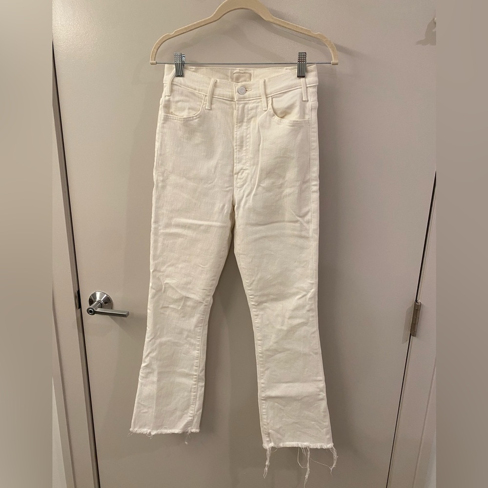 Mother the hustler ankle fray jeans